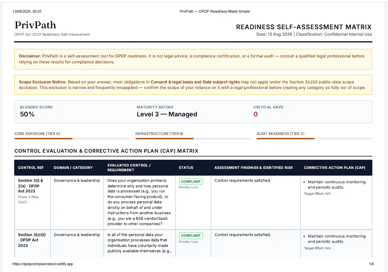 PrivPath Action Matrix Result