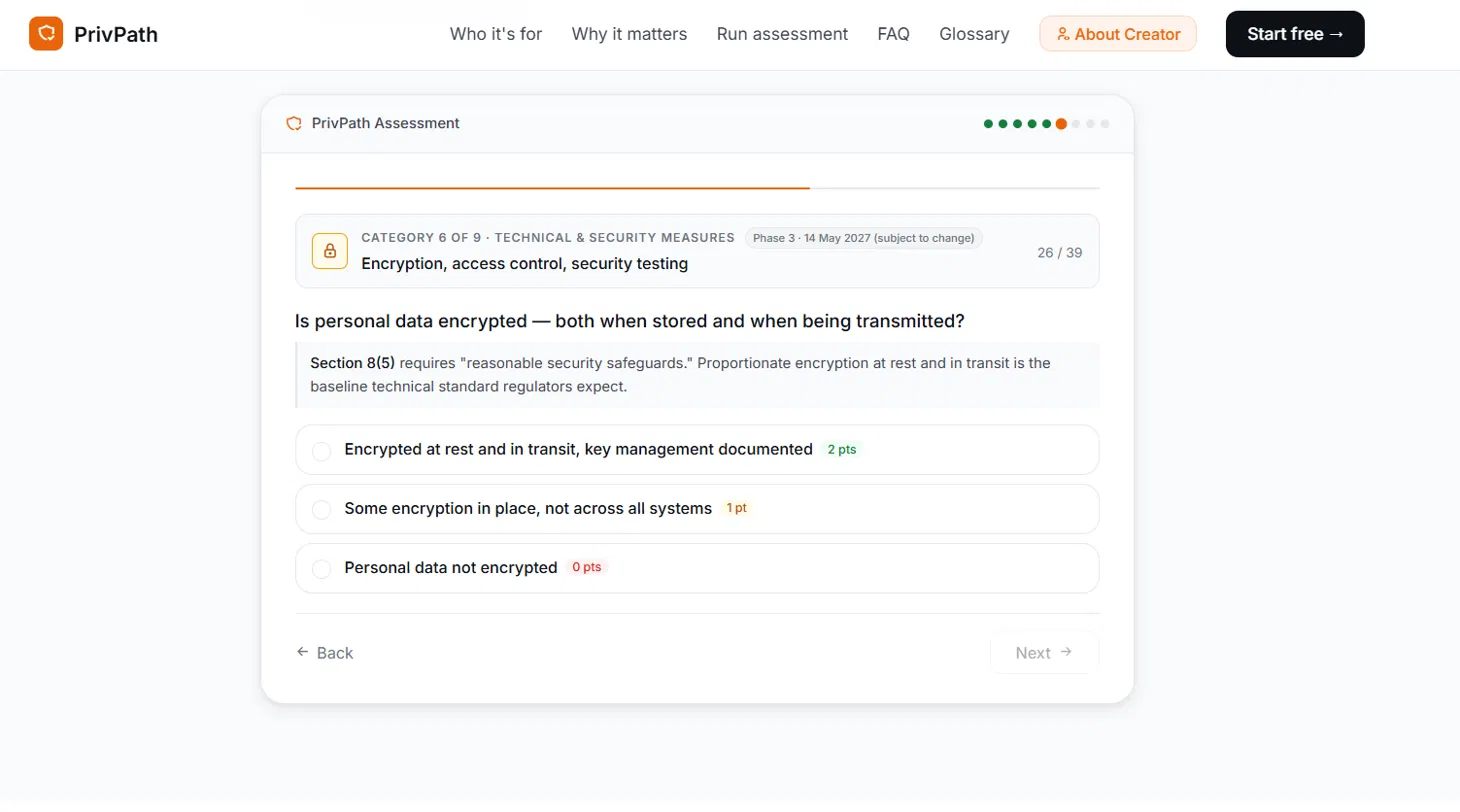 PrivPath Assessment Input